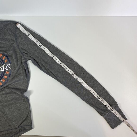 Syracuse University Shirt Womens Sz M Split Open Back Thumb Holes Athleisure - Picture 9 of 11